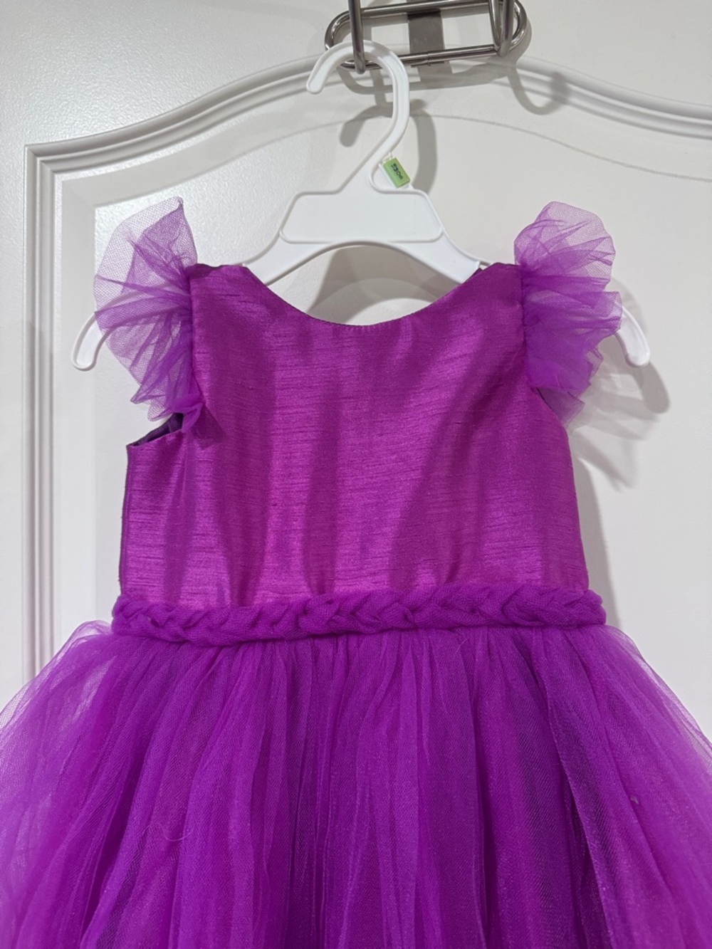 Youngland Vibrant Purple Tulle Party Dress / AA66 - Picture 2 of 3